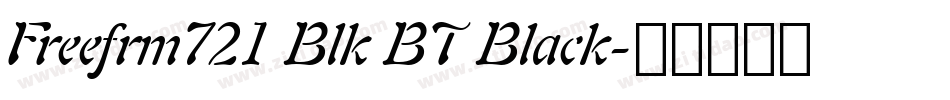 Freefrm721 Blk BT Black字体转换